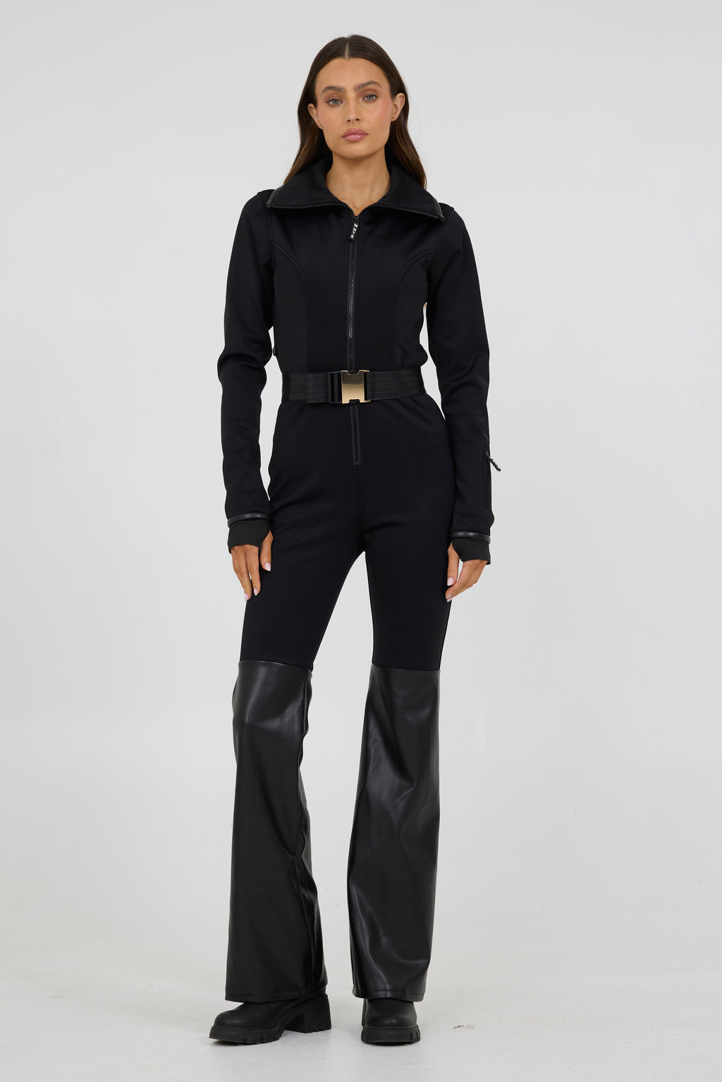 Onyx Flare Leg Ski Suit
