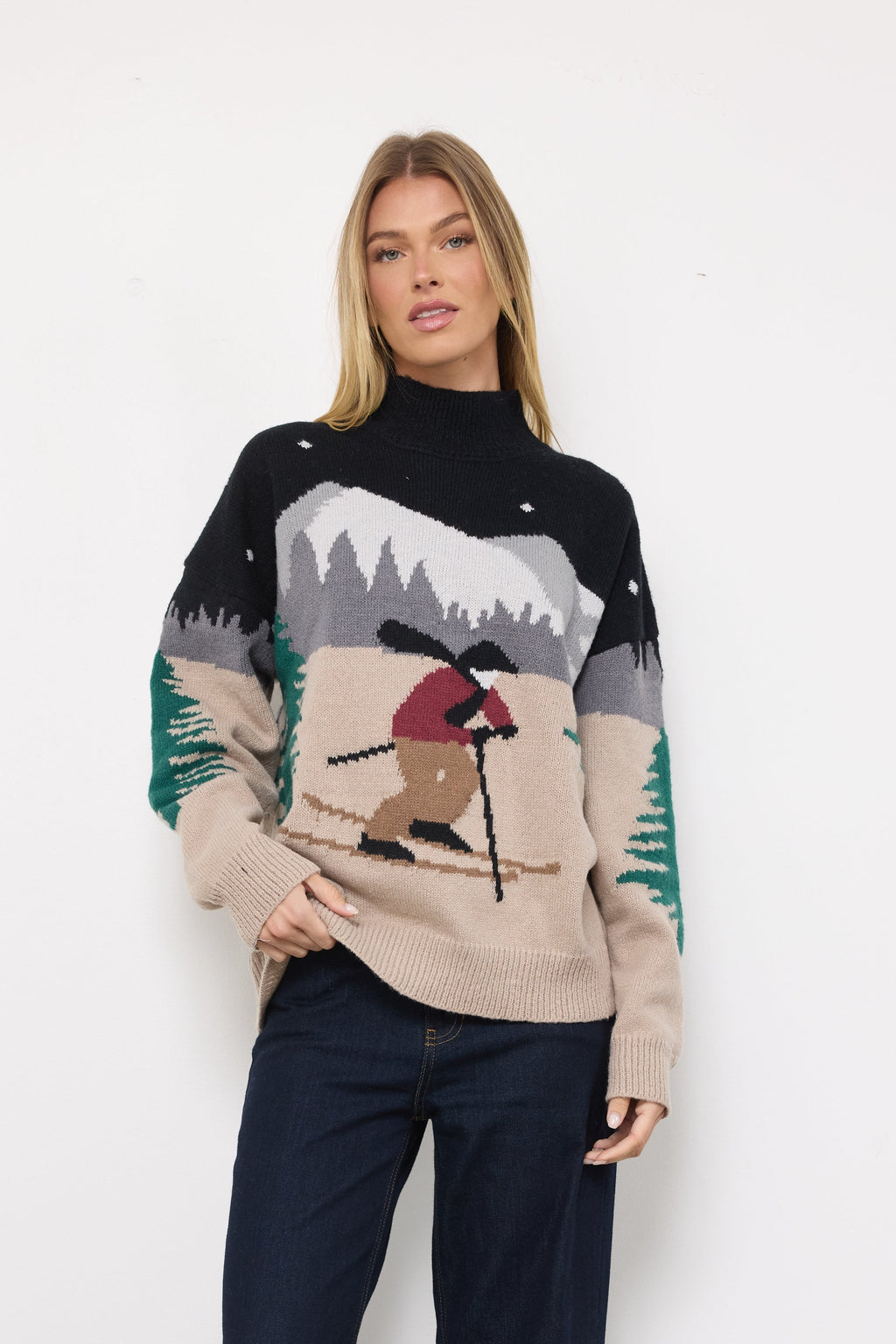 Bunny Slope Multi Knit Top