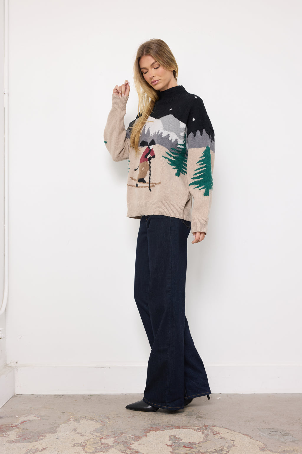 Bunny Slope Multi Knit Top